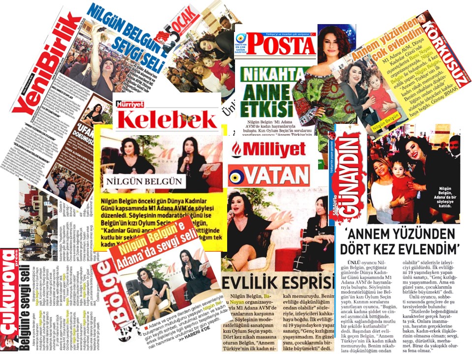 M1 ADANA AVM KADINLAR GÜNÜNDE NİLGÜN BELGÜN SÖYLEŞİSİ